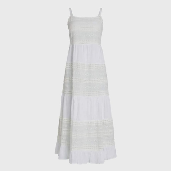 For The Republic Dresses & Skirts - NWOT. size M. For The Republic. White Lace Tiered Boho Maxi Dress